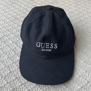 Vintage Guess Eyewear Cotton Retro 90s Snapback Adjustable Baseball Hat Cap